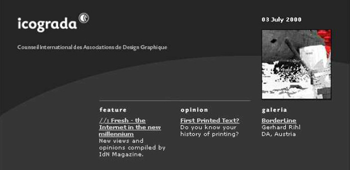 Icograda Website – Beitrag über Buch “Borderline”